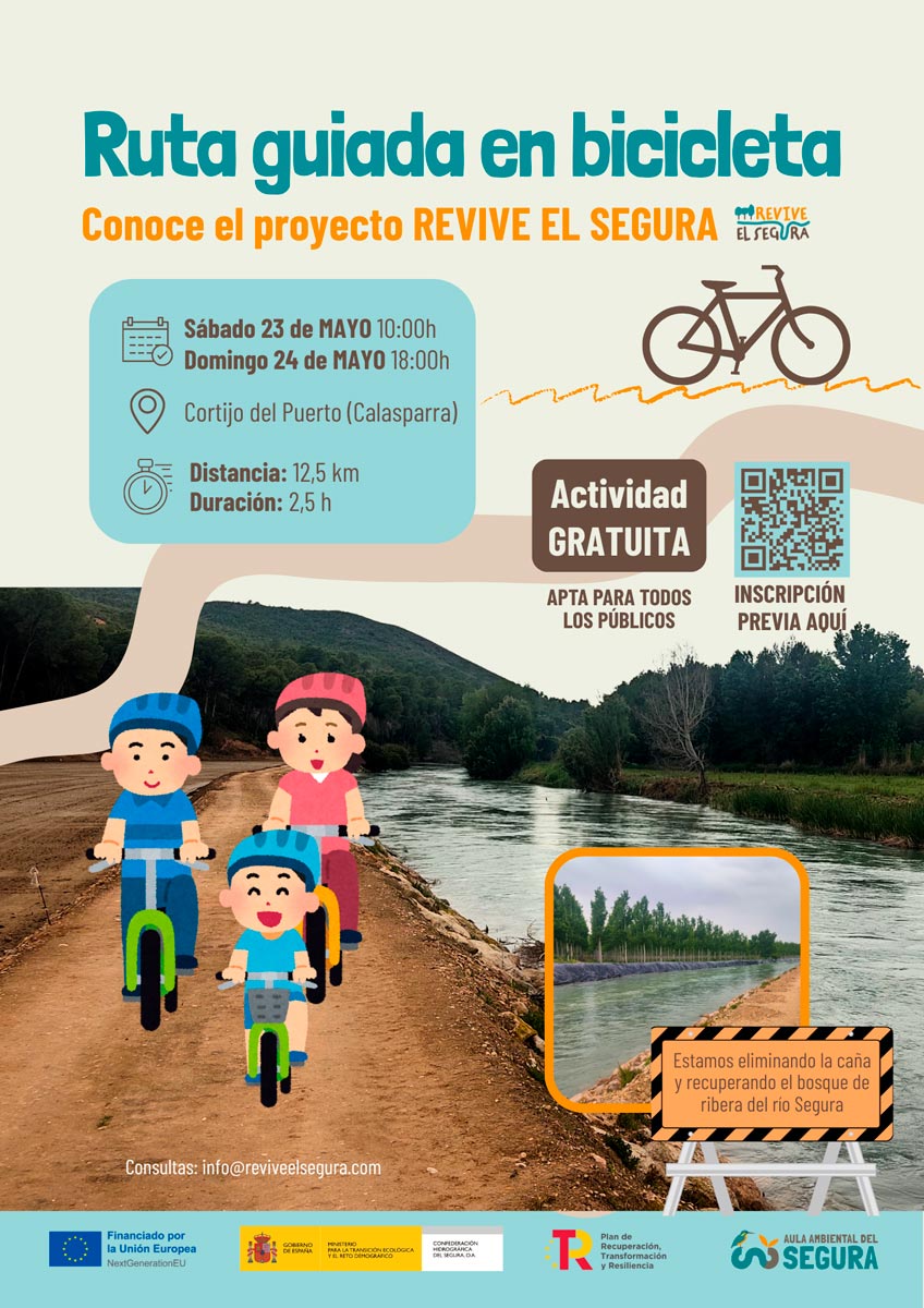 Ruta guiada en bicicleta Conoce el proyecto REVIVE EL SEGURA